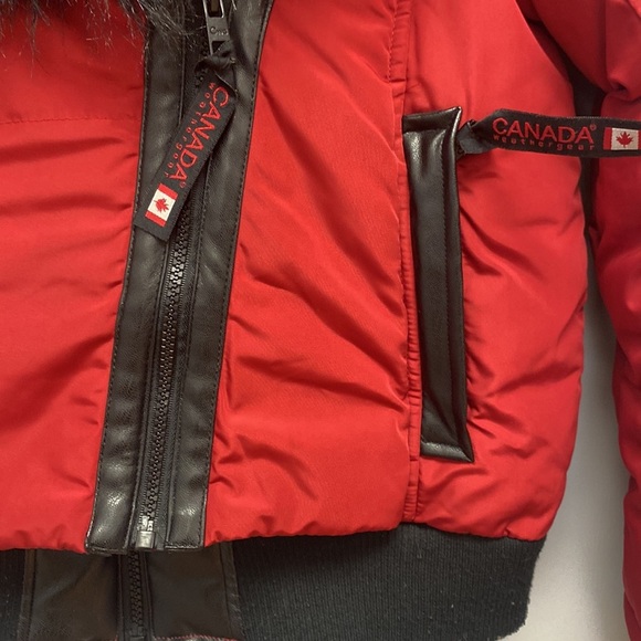 Canada Weather Gear Faux Fur Trim Hooded Bomber Jacket - Picture 3 of 8